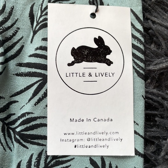 3/$20! NWT LITTLE & LIVELY LEGGINGS 3-6 months palm leaf design - Picture 3 of 7